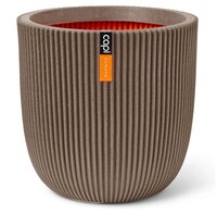 Pot bol groove nl d35h34cm taupe