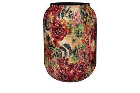 Pot d46h62cm rose rouge