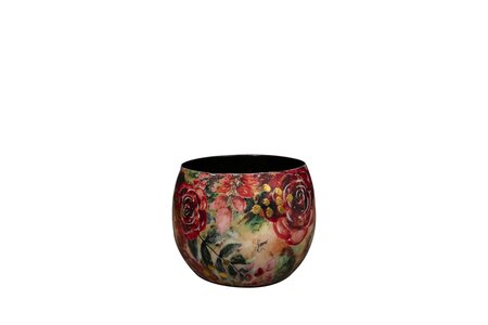 Pot d7h5cm rose rouge