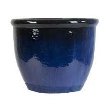 Pot hp001cm d30h25cm blauw
