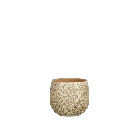 Pot madeira d14h14cm creme