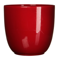 Pot rond tusca d39h34.5cm donker rood - Mica