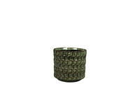 Pot stian d13h12cm moss green