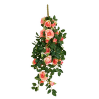 Roos hang l85b30h10cm zalm