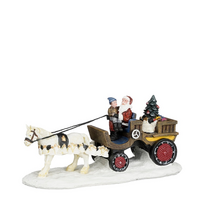 Santa on his sleigh l17b7h8cm