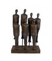 Sculptuur bruin poly l30b12h43cm