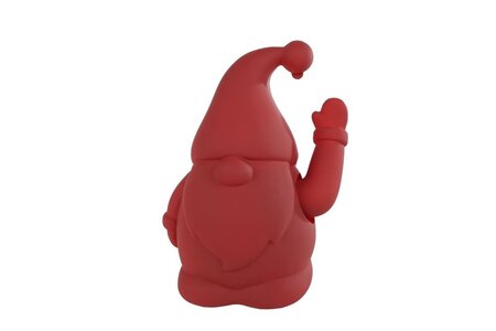 Sculptuur kunststof 12x9x17cm rood