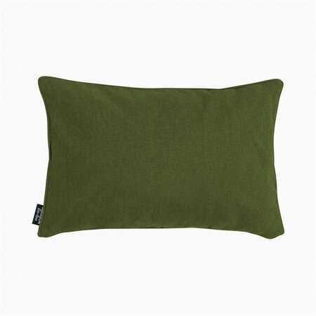 Sierkussen l50b30cm canvas mosgroen