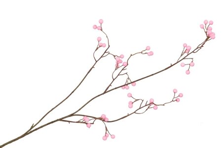 SILK BERRY BRANCHED PINK 93CM