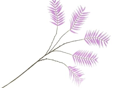 SILK PALM LEAF LIGHT PURPLE 125CM