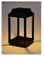 SOLAR LANTAARN METAAL ZWART