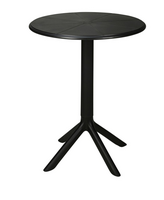 TAFEL ROND ZWART PP D60X75CM