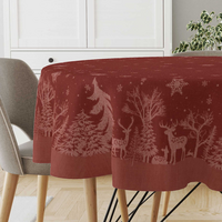 Tafelkleed rody d180cm donkerrood