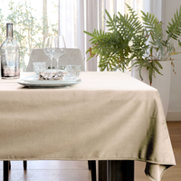 Tafelkleed velours 250x145cm dwhite