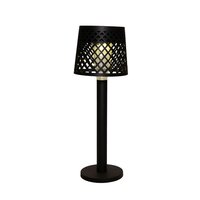 Tafellamp solar 25.5x9cm zwart