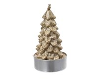 Theelicht boom d7h9cm 4st goud