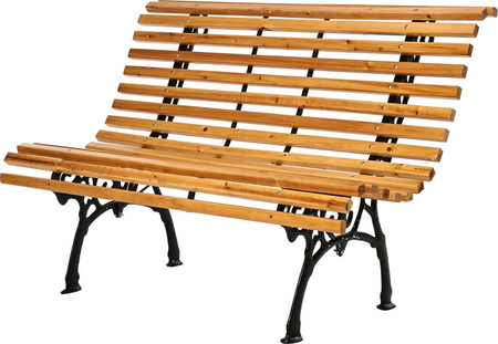 TUINBANK HOUT ZWART FRAME