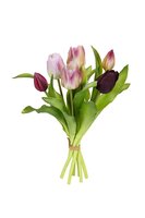 Tulpenbundel h30cm lila/paars mix