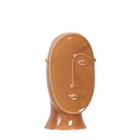 Vaas face l11.5b8h20cm oker - Mica