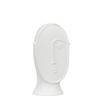Vaas face l11.5b8h20cm wit - Mica
