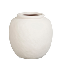 Vaas julius d22.5h22cm off white