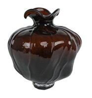 Vaas liv glas 21x21x24cm bruin