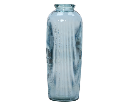 Vaas recycled glas d30h70cm blw