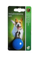 Veiligheidslamp led+clip blauw