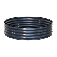 Verhoogd tuinbed rond antraciet s