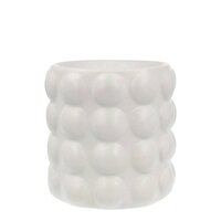 Waxbrander 11x11x11cm bubbles white