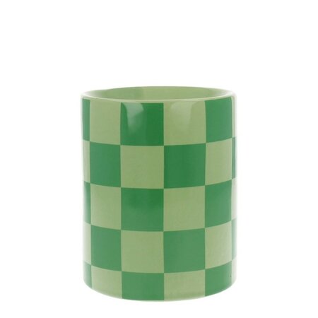 Waxbrander 9x9x11cm cheq.green